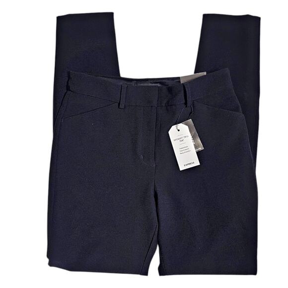 Express High Rise Skinny Super soft twill pants in black size 2R - Picture 1 of 8